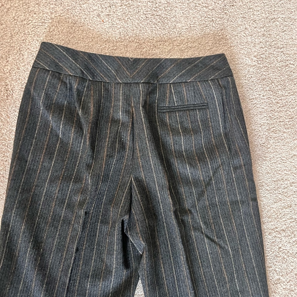Talbots Wool Stretch Dress Pants Herringbone Gray - Picture 5 of 7